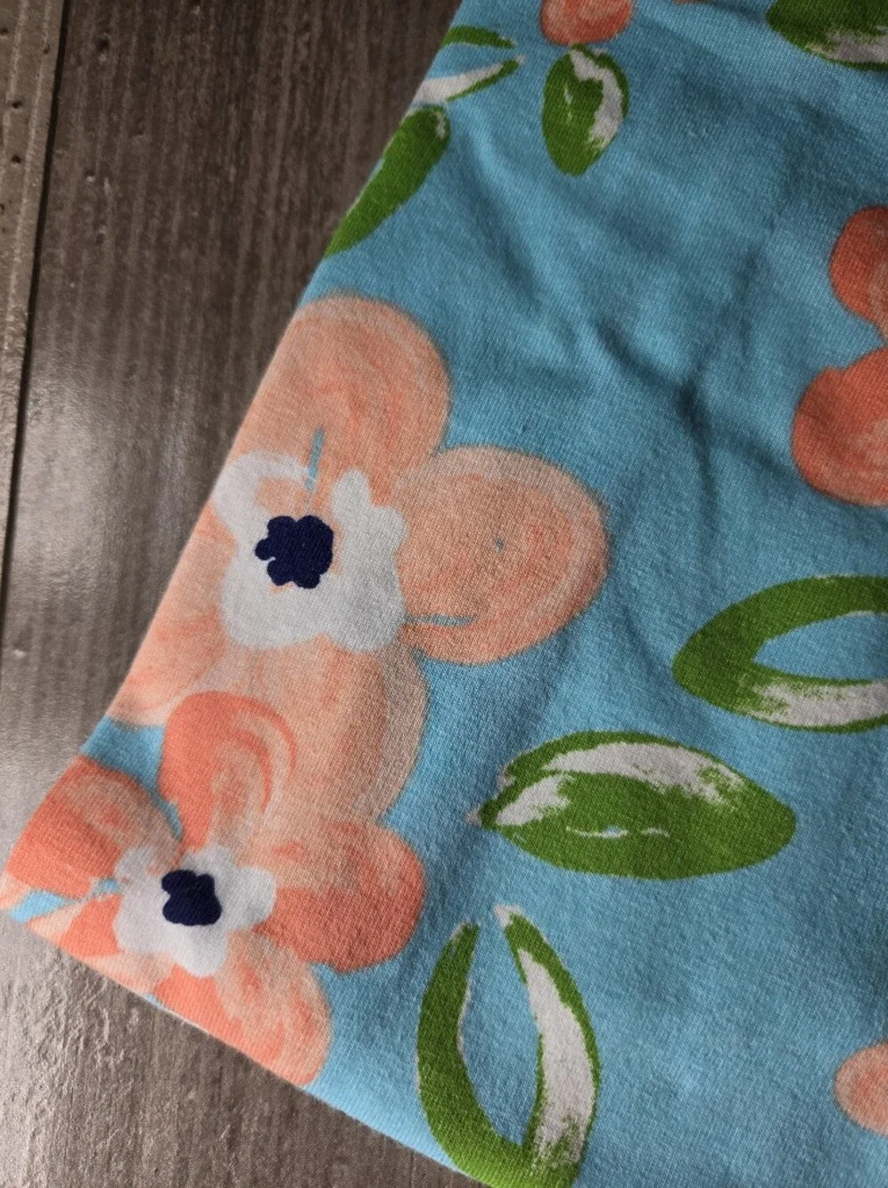 NWT Baby Essentials Floral Headwrap & Swaddle Set – Aqua, Peach, Green 2PC Set